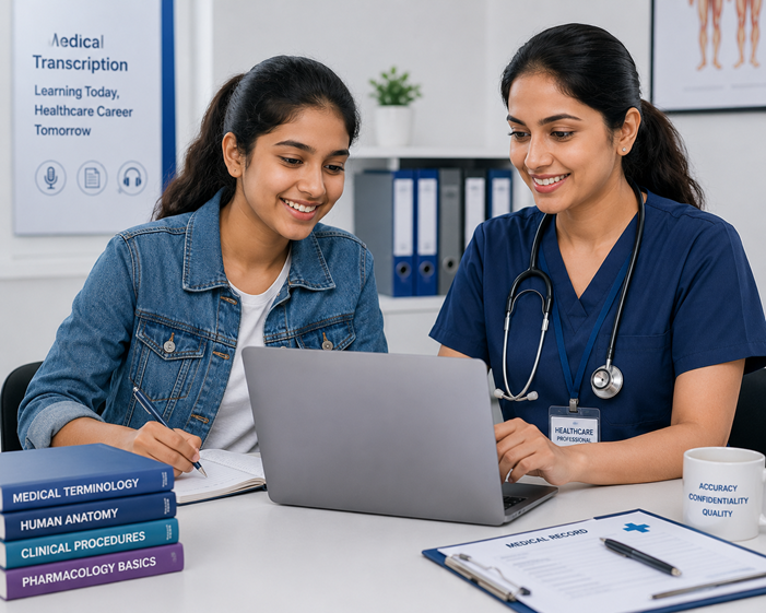 Diverse Students and Healthcare Professionals